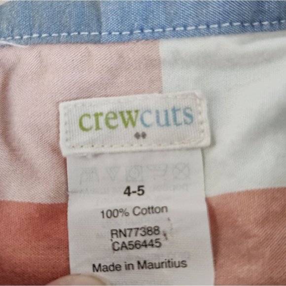 Crewcuts Pastel Plaid Button Down Long Sleeve 4 5 - Picture 6 of 6